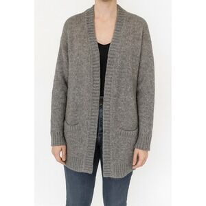 Ruby‎ Moon Gray Knit Cardigan Sweater Open Front Cozy Warm Womens Size S